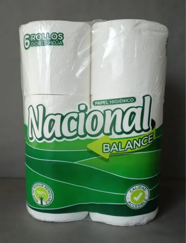 PAPEL HIGIENICO NACIONAL  BALANCE / ROLLO/ HOJA DOBLE / 1x48x20  Mts